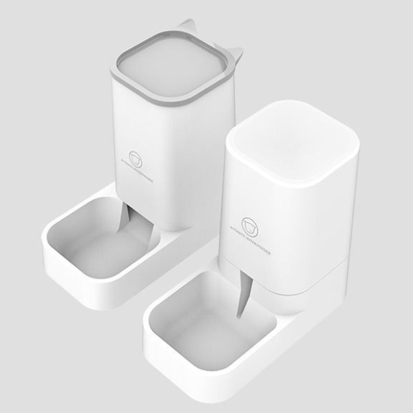 Distributeur automatique croquettes chat par 2 eau croquettes | DesignFeed™