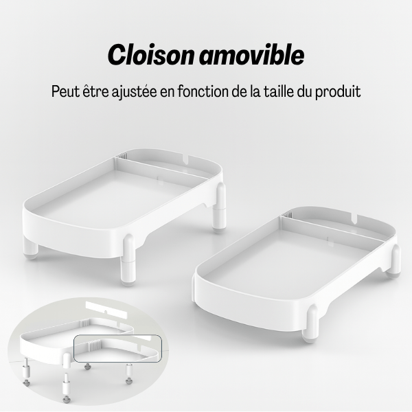 Distributeur de croquettes pour chat support surélevé cloison amovible | Raised Support™