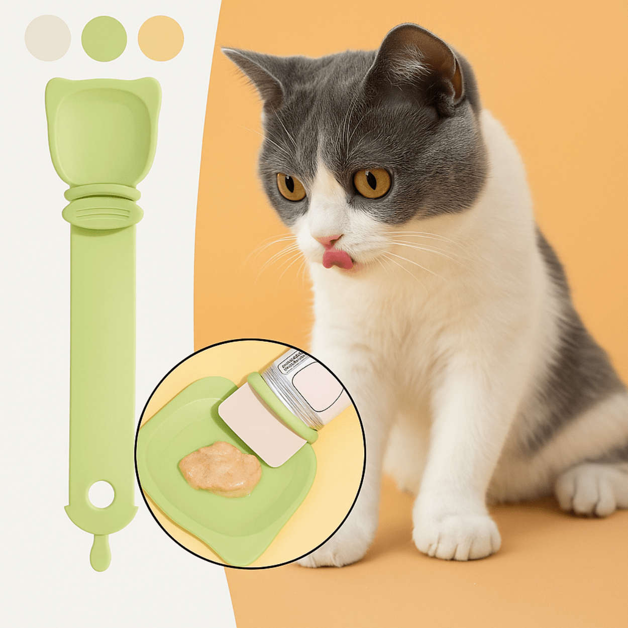 Distributeur Nourriture Chat | MeowSpoonâą - Amour de Chat