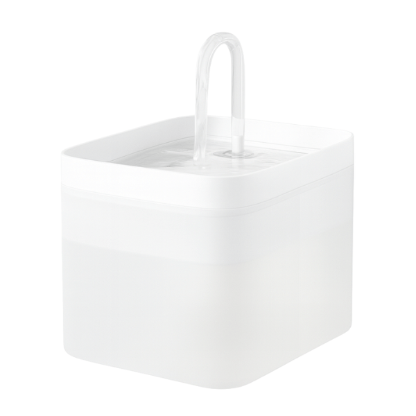 Fontaine a eau chat blanche rectangle robinet Robyss™