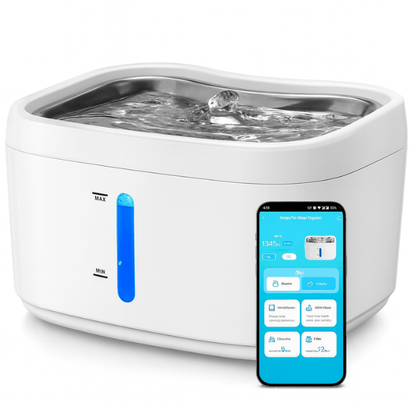 Fontaine a eau pour chat wifi connectée automatique application téléphone AquaTech™