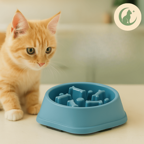Gamelle anti glouton chat | Break Bowl™ - Amour de Chat