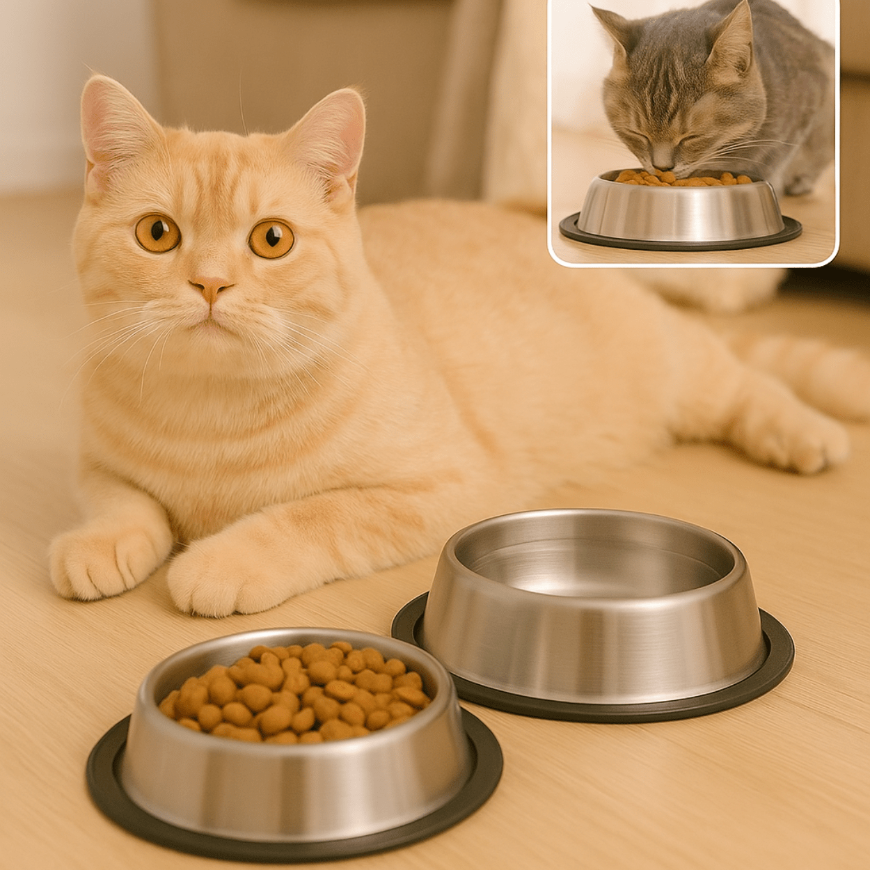 Gamelle chat | Croc Inox™ - Mon Amour de Chat