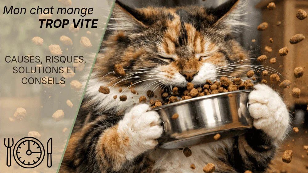 Mon chat mange trop vite : causes, risques et conseils
