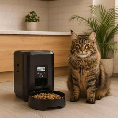 Distributeur de croquettes pour chat - Amour de Chat