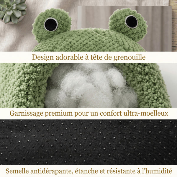 Abri chats avec garnissage premium et semelle antidérapante résistante à l'humidité