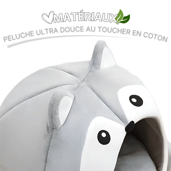 Abri pour chat en peluche et coton ultra doux pour un confort enveloppant