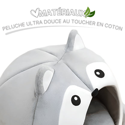 Abri pour chat en peluche et coton ultra doux pour un confort enveloppant
