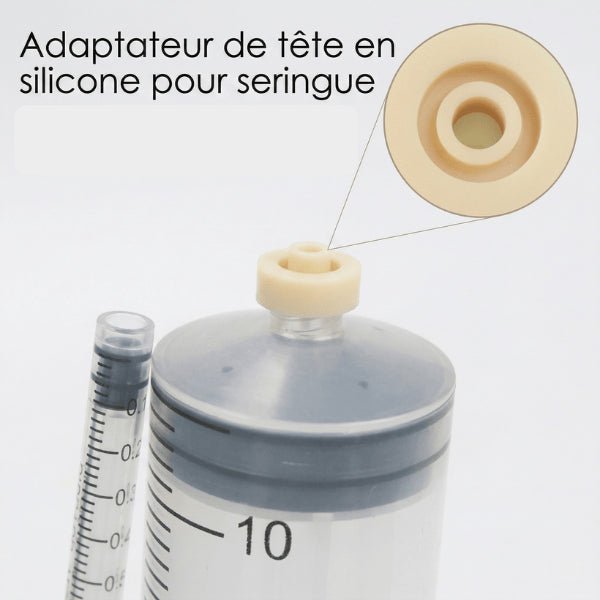 Biberon chaton adaptateur silicone tétine pour seringue alimentation douce et sécurisée