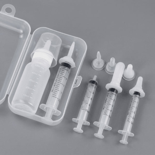 Biberon chaton kit complet avec seringues tétines et biberon pour nourrissage précis