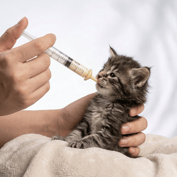 Biberon chaton seringue précision pour nourrissage contrôlé et digestion douce du chaton