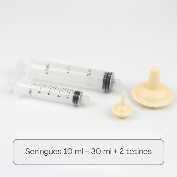 Biberon chaton seringues 10ml 30ml avec tétines pour dosage précis alimentation chaton