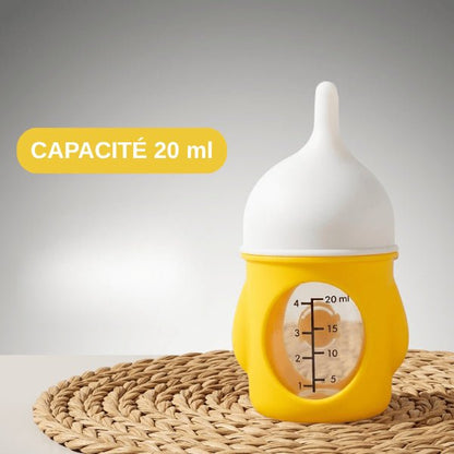 Chatons biberon 20 ml jaune graduation précise alimentation nouveau né