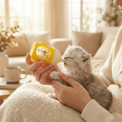 Chatons biberon nourrir chaton lait débit doux anti étouffement sécurisé