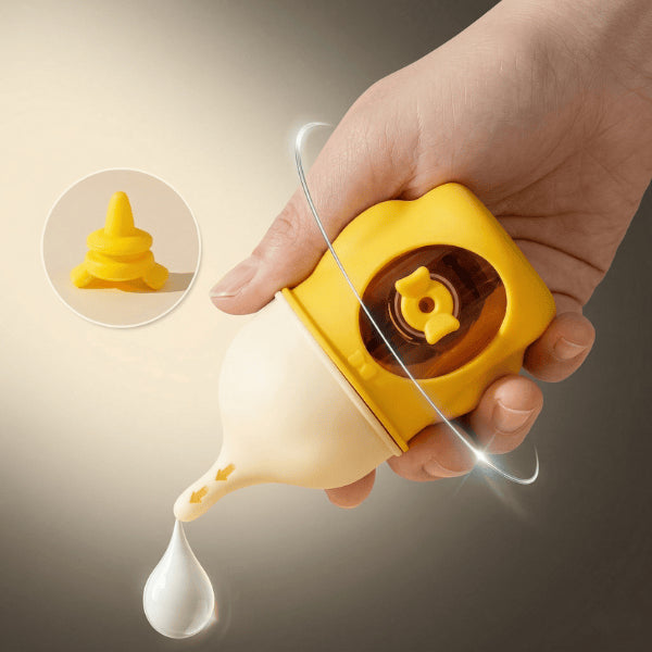 Chatons biberon valve anti étouffement débit sécurisé tétine silicone innovante