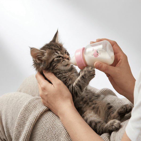 Biberon pour chaton nourrissage au lait avec tétine douce pour digestion et confort