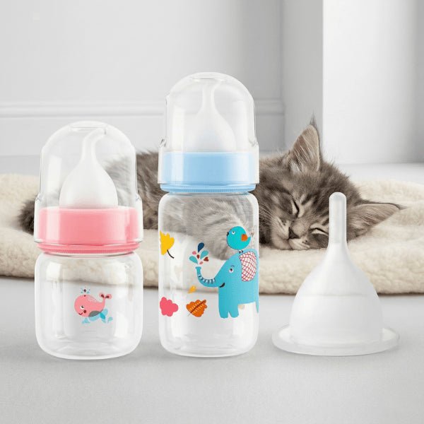 Biberon pour chaton 60ml et 125ml avec tétine de rechange pour alimentation évolutive