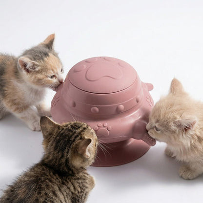 Biberon pour chatons silicone rose multi tétines débit doux anti étouffement sécurisé