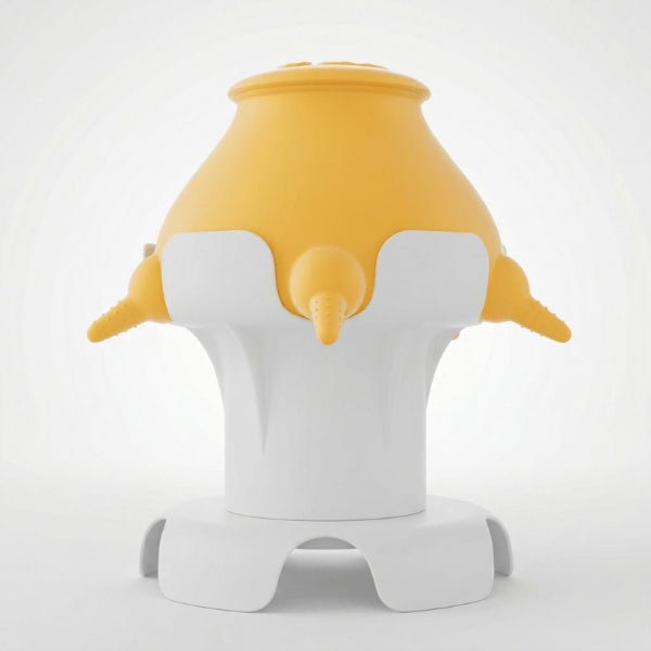 Biberon pour chatons jaune 5 tétines silicone alimentaire doux sécurisé pour sevrage sans stress
