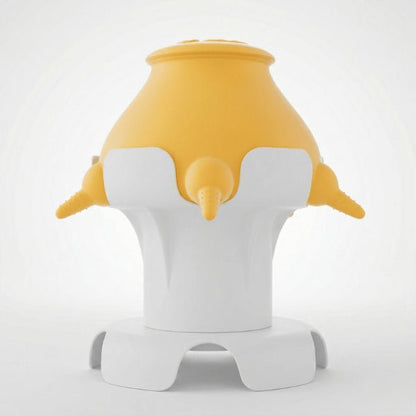 Biberon pour chatons jaune 5 tétines silicone alimentaire doux sécurisé pour sevrage sans stress