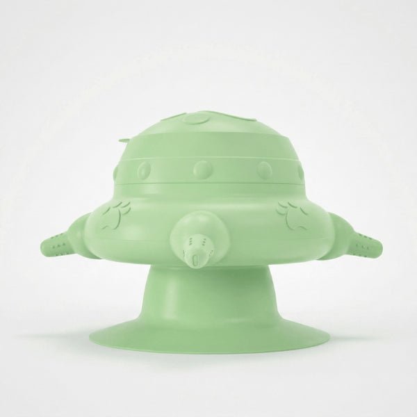 Biberon pour chatons silicone vert stable à 4 tétines alimentation lente et sécurisée