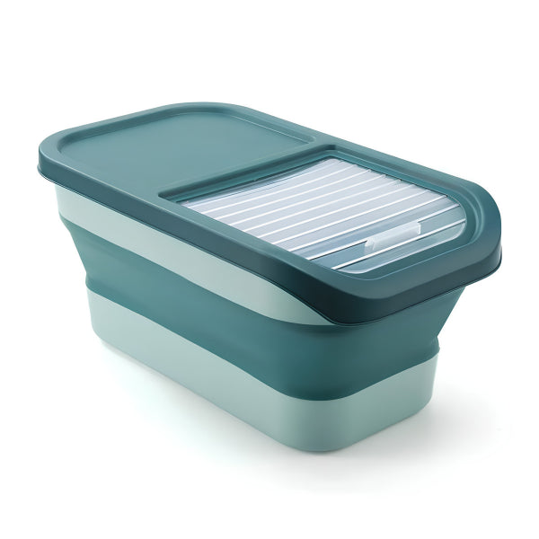 Boite a croquette pliable 5 kg avec couvercle coulissant hermétique pratique quotidiennement