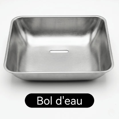 Bol eau inox remplacement pour distributeurs nourriture pour chats