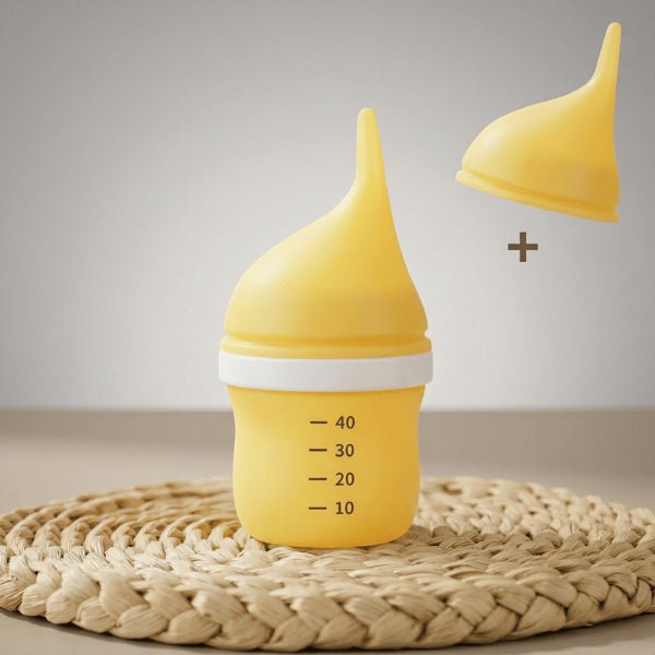 Chaton biberon jaune 40ml tétine silicone souple remplacement alimentation chaton