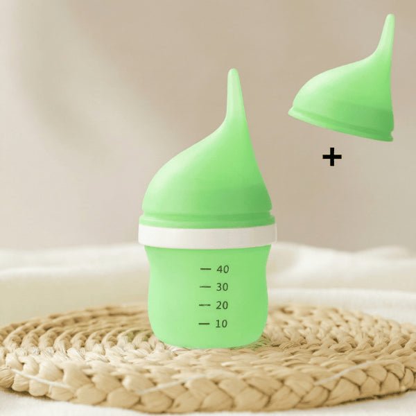 Chaton biberon vert 40ml tétine silicone remplacement alimentation chaton sécurisé