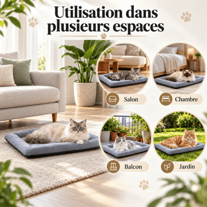 Couchage pour chat polyvalent pour salon chambre balcon et jardin abrité