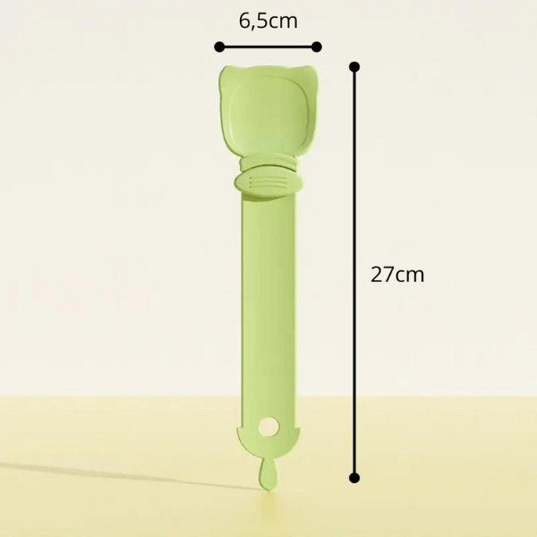 Dimensions distributeur nourriture chat MeowSpoon™ 6,5cm x 27cm