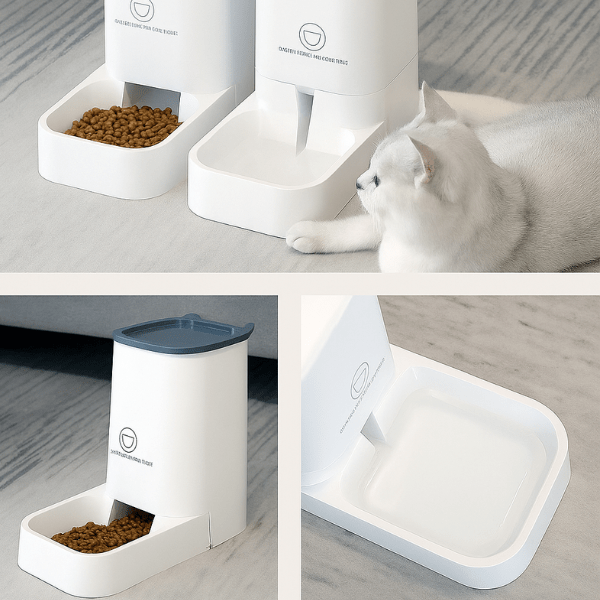 Distributeur automatique croquettes chat design présentation | DesignFeed™