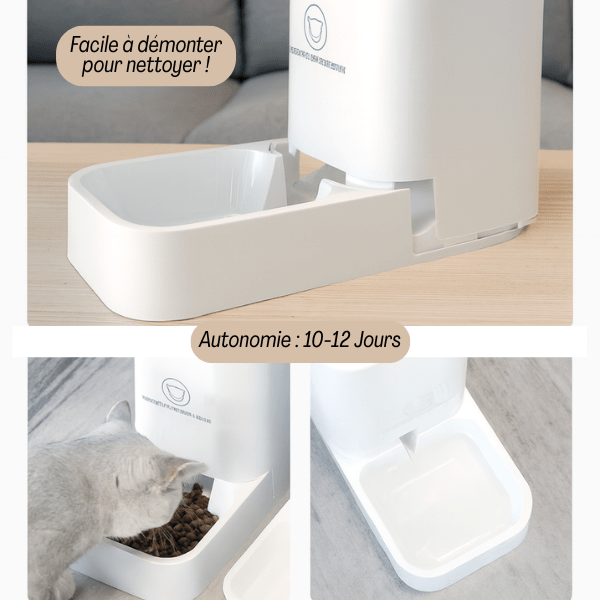 Distributeur automatique croquettes chat grande autonomie | DesignFeed™