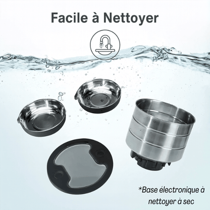 Distributeur automatique croquettes chat wifi amovible démontable cuve inox | FeederWifi™ - Amour de Chat