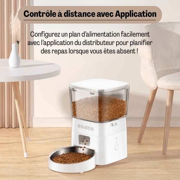 Distributeur croquette chat automatique application controle à distance | MiniFeed™
