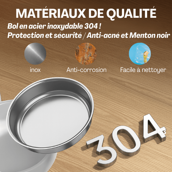 Distributeur croquette chat automatique haute qualité bol inox durable | MiniFeed™