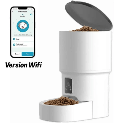 Distributeur croquette chat intelligent automatique programme connecté wifi | Royal Feeder™ - Amour de Chat