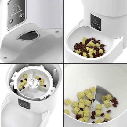 Distributeur croquette chat intelligent de qualité moteur fiable paliers | Royal Feeder™ - Amour de Chat