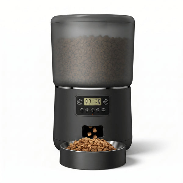 Distributeur croquette programmable anti bourrage pour des repas réguliers et routine alimentaire stable