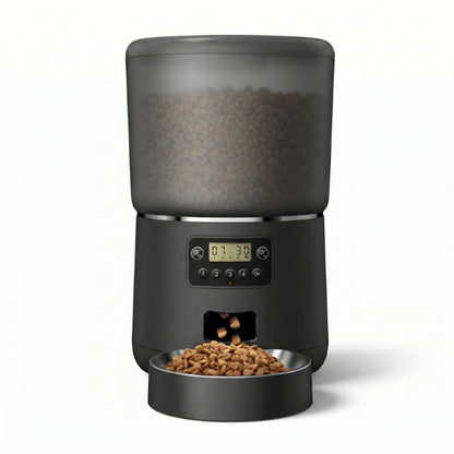 Distributeur croquette programmable anti bourrage pour des repas réguliers et routine alimentaire stable