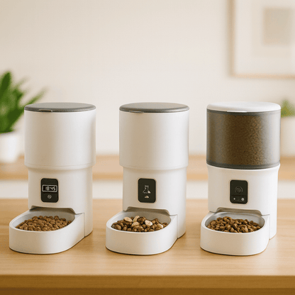 Distributeur croquette chat sans fil 3 options bouton wifi vidéo variantes Royal Feeder™