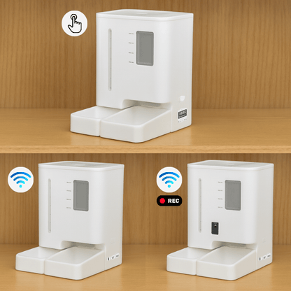 Distributeur de croquettes chat et eau automatique wifi bouton programmable et vidéo FullFeeder™