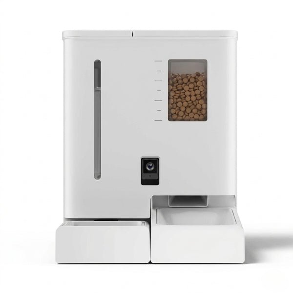 Distributeur de croquettes et eau chat automatique intelligent connecté gestion alimentation fraîche complète