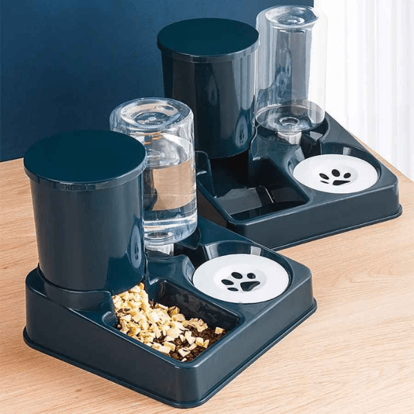 Distributeur de croquettes et eau chat par 2 automatique présentation | Station2en1™ - Amour de Chat