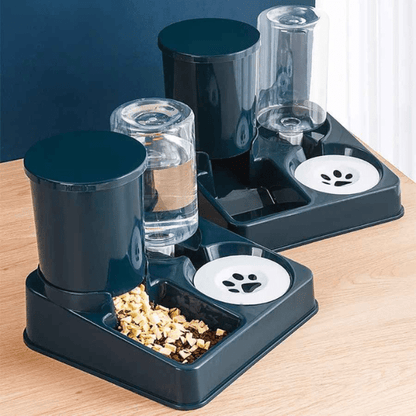 Distributeur de croquettes et eau chat par 2 automatique présentation | Station2en1™ - Amour de Chat