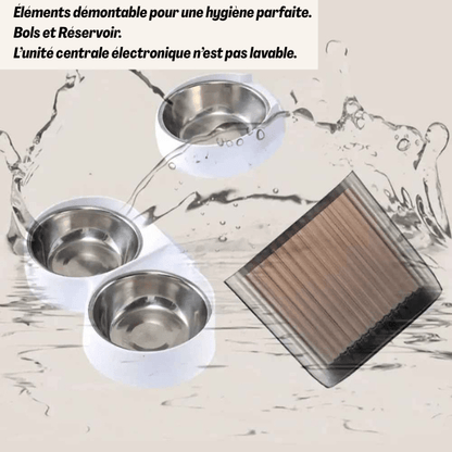 Distributeur de croquettes pour chat démontable facile à nettoyer | AutoPilot Pro™ - Amour de Chat