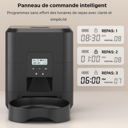 Distributeur de croquettes pour chat horaires programmables | CroqTech™