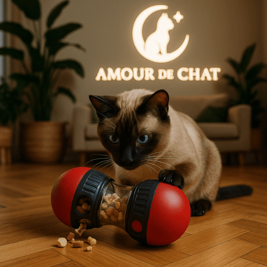 Distributeur de croquettes pour chat jouet amusant | Whisker Maze™ - Amour de Chat