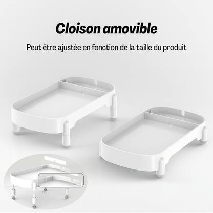 Distributeur de croquettes pour chat support surélevé cloison amovible | Raised Support™