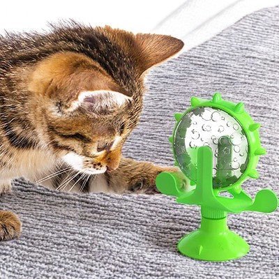 Distributeur de Croquettes - WhirlCatFeeder™ - Vert - Mon Amour de Chat